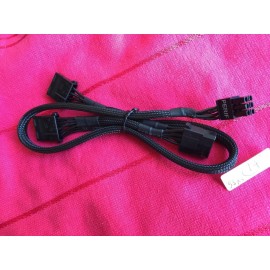 EVGA 4 Pcs  6 pin Perif to 3X IDE DRIVER POWER cable FOR EVGA SuperNOVA 750-1300 G2