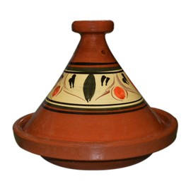 Moroccan Cooking Tagine Handmade Glazed Small 8 inches in diameter Traditional No Lead