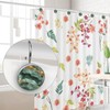 Marbling Shower Curtain Hooks,12 Pcs Rust Proof Glass Surface Stainless