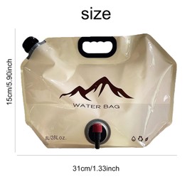 DKDDSSS 2 Pack Water Container, Collapsible Water Container, Water Carrier Camping Bottle Collapsible, Collapsible Water Storage Carrier with Spigot, for Sport, Hiking, Camping, BBQ, Picnic