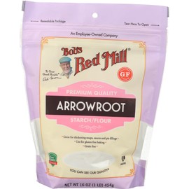 Bob's Red Mill Arrowroot Starch/Flour 2 Pack (16 oz each) - Gluten Free Cooking and Baking Thickener - 2 Pack Cornstarch Substitute (32 oz total)