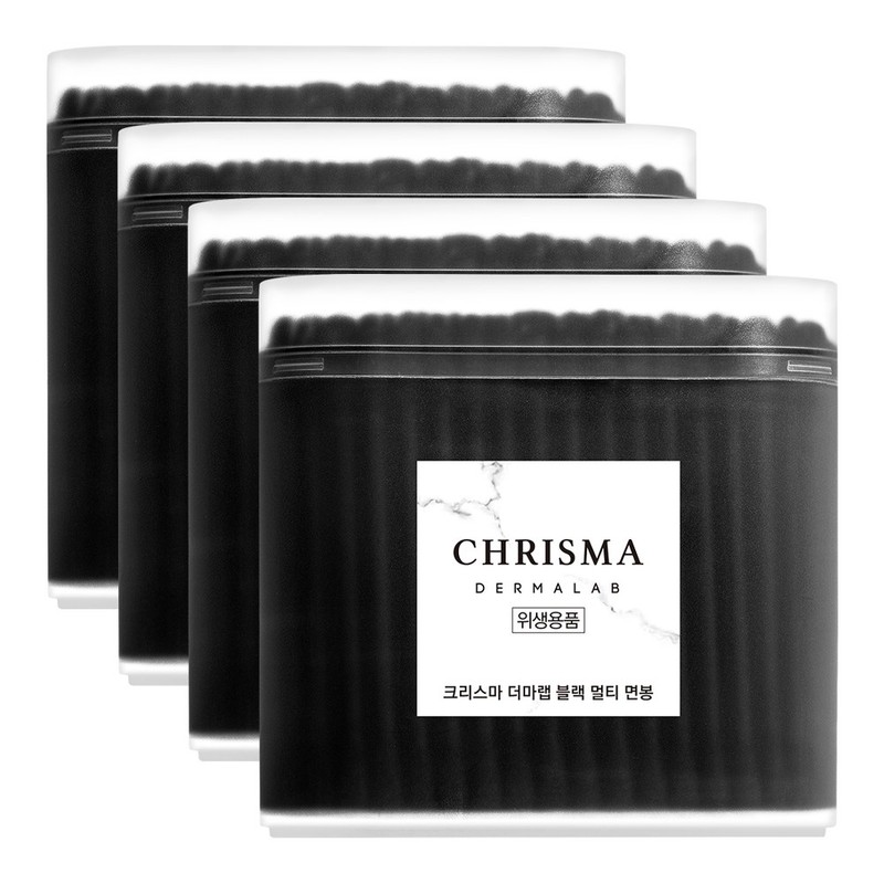 Partner_Reference Chrisma Derma Lab Black Multi Cotton Swab 200 pcs