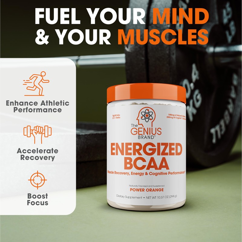 The Genius Brand Genius BCAA Powder - 5g Vegan BCAAs