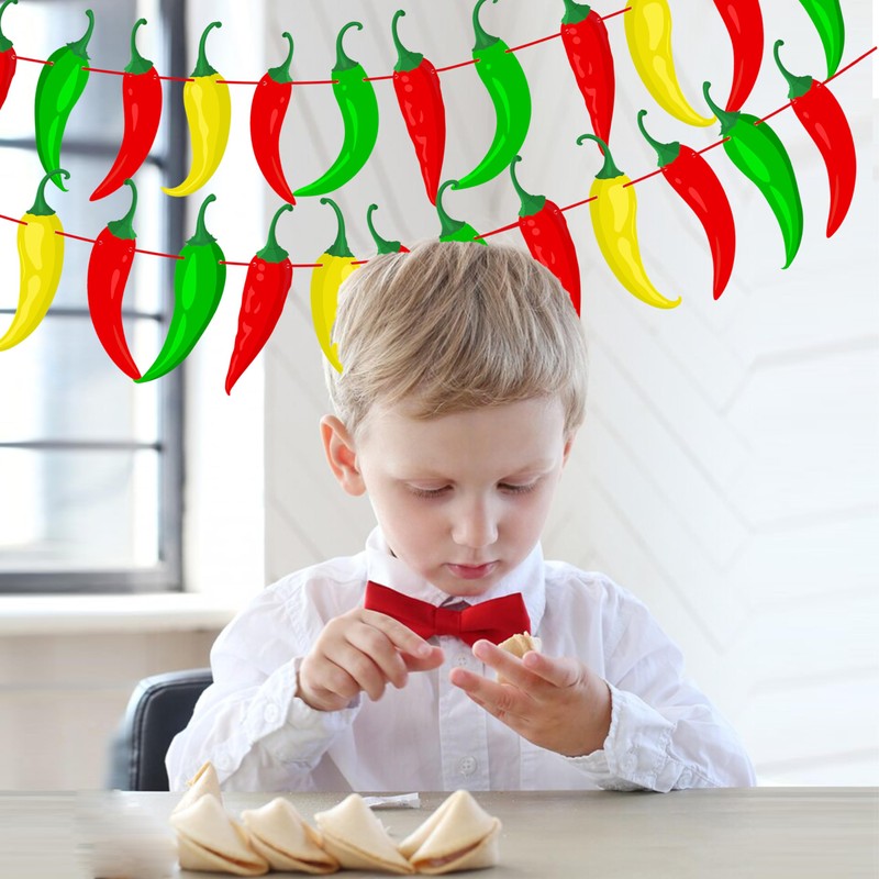 5pcs Chili Pepper Cook Off Banners Chili Pepper Birthday Party