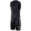 Synergy Triathlon Tri Suit - Men's Elite Sleeveless Trisuit (Salt/Pepper,