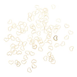 Gatuida 200pcs Heart Metal Nail Art Stickers Elegant DIY Manicure Supplies for Gorgeous Nail Designs for Salons Personal Use