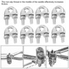8pcs 3/8 Inch M10 Stainless Steel Wire Rope Cable Clip