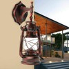 Lantern Wall Sconce Rusty Patina Finish, Exterior Antique Lantern Porch
