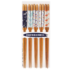Ishida 67223 Paradise Chopsticks, 5 Pairs, Dishwasher Safe, Made in Japan
