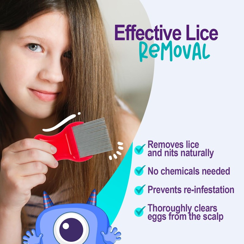 Dynarex WeCare ClearNit Lice and Nit Removal Combs with Plastic