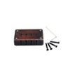 Alnicov 4 String Ukulele Bridge Vintage Style Cigar Case Guitar
