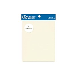 Envelope 4.38x5.75 25pc Linen Lt Ivory