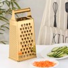 TEAHAHA 4 Sides Box Grater For Kitchen,Stainless Steel Cheese Grater