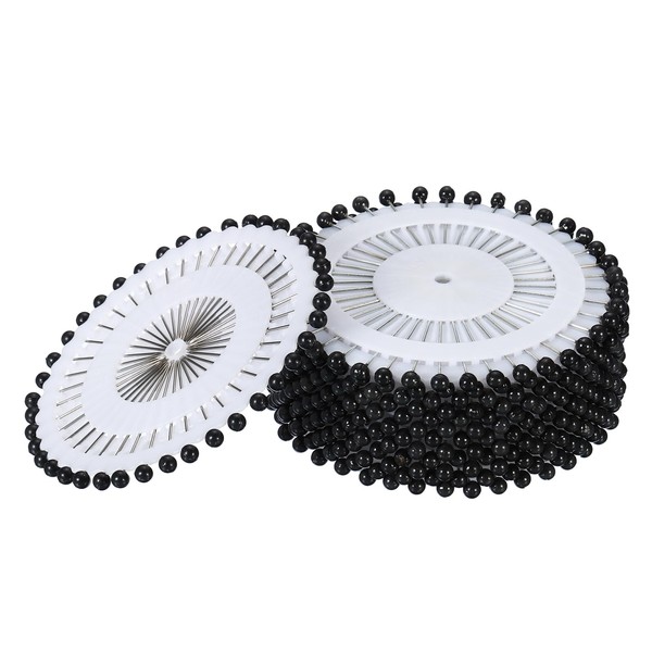 PATIKIL Pack of 520 Pins Beads Sewing Straight Pins Round