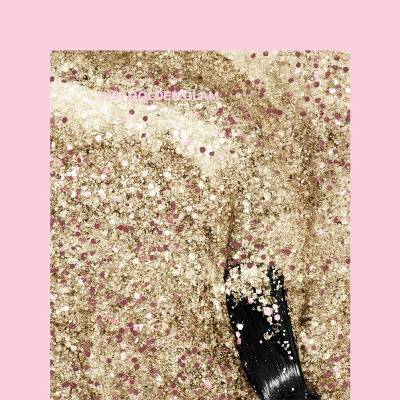 Pink Gellac UV Nail Polish Golden Glam 197. Professional Gel