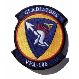 Squadron Nostalgia LLC VFA-106 Gladiators Patch - Sew On, 4"