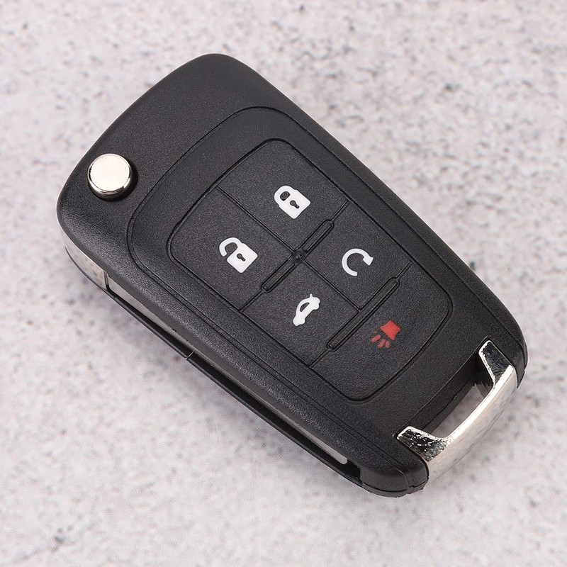 Carcasa de llave plegable, KIMISS 5 botones Flip Key Fob