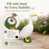 7-Inch White Goose Garden Statue – Outdoor Resin Goose Figurine