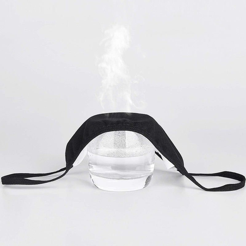 3 Pack Unisex Face Covering, Black Dust Cotton, Washable, Reusable