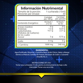 Bhp Ultra L-Carnitina Liq. Ultra,Mango - 500 Ml