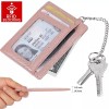 Unbranded Women's Genuine Leather RFID Card Holder Thin Front Pocket