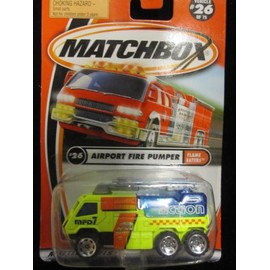 Matchbox Airport Fire Pumper #26 Flame Eaters Series