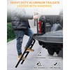 LDETXY 45" Aluminum Universal Pickup Truck Tailgate Ladder with Handle,