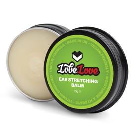 Stretch It - Premium Ear Stretching Balm, Lobelove Ear Stretching Aftercare with Jojoba Oil, Castor Oil, Apricot Kernel Oil and Vitamin E