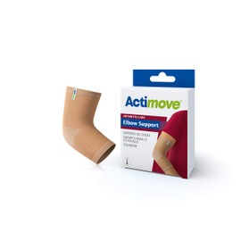 Actimove® ARTHRITIS CARE Elbow Support - Light Compression Support and Therapeutic Warmth For Elbow Arthritis - Heat-Retaining Ceramic Fibre Yarns - Beige, XLarge