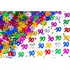 90th Birthday Confetti Foil - Multi-Colour - 28g