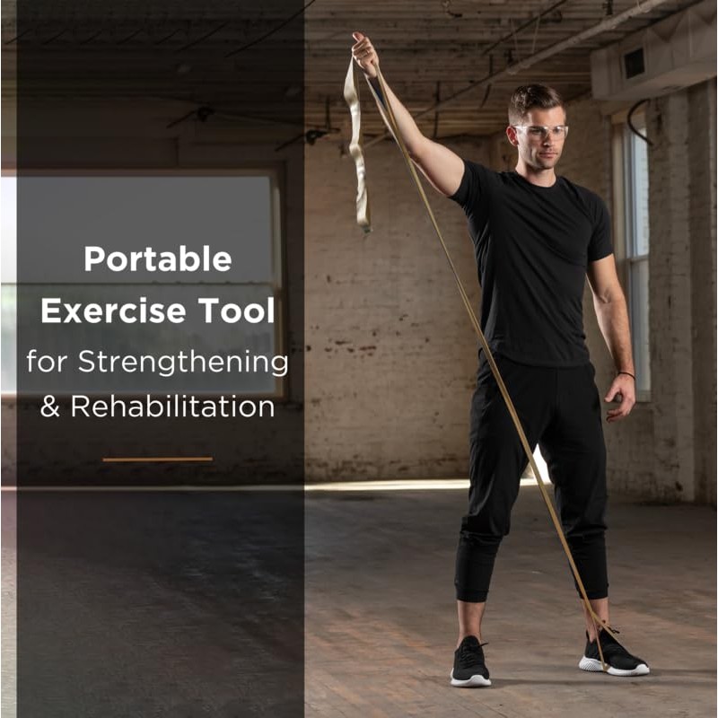 THERABAND Gymnastikband CLX Widerstand Band mit Schlaufen, Gold - Max,