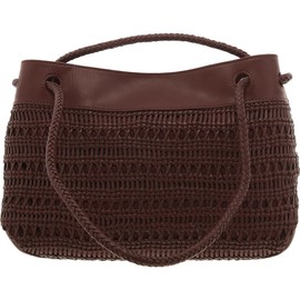 Vince Camuto Womens Irini Convertible Leather Tote Handbag Brown Medium