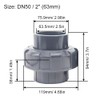 63mm x 63mm PVC Pipe Fitting Union Connector Solvent Socket,