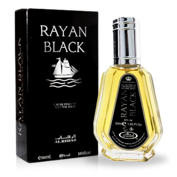 Al-Rehab Rayan Black EDP - 50ML (1.7 OZ), Long Lasting
