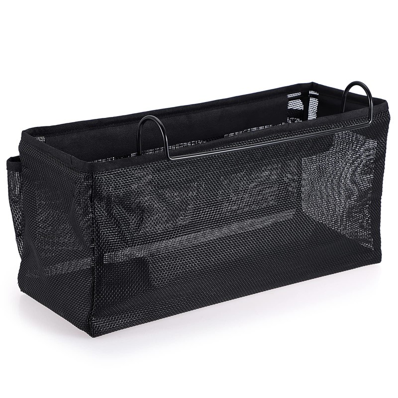 IGNPION Net Bedside Hanging Storage Bed Pockets Baskets Dormitory Bed