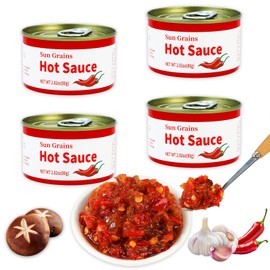 Mushroom Hot Sauce, Delicious Chopped Chili Sauce, Spicy Chili Oil and Chili Paste with High-Grade,Instant Mushroom Sauce, Low fat fitness Vegan seasoning 啦交犟 (4 pack)