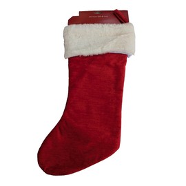 Winter Wonder Lane Santa's Workshop Christmas Stocking 20in Santa Suit Winter Wonder Lane