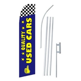 Quality Used Cars Swooper Flag and Flagpole Set