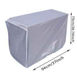 Smilbaley Anti-Dust, Anti-Snow, Outdoor, Weatherproof Air Conditioning Cover, Waterproof Air Conditioning Cover, Outdoor Air Conditioning Cover (L)