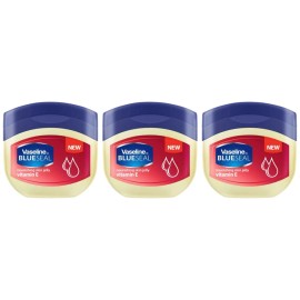 Vaseline Blue Seal Vitamin E Nourishing Skin Jelly, 3.38oz (100ml) (Pack of 3)