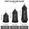 CXWLJL 250ml Soft Flask Soft Water Bottle for Running, Hiking,
