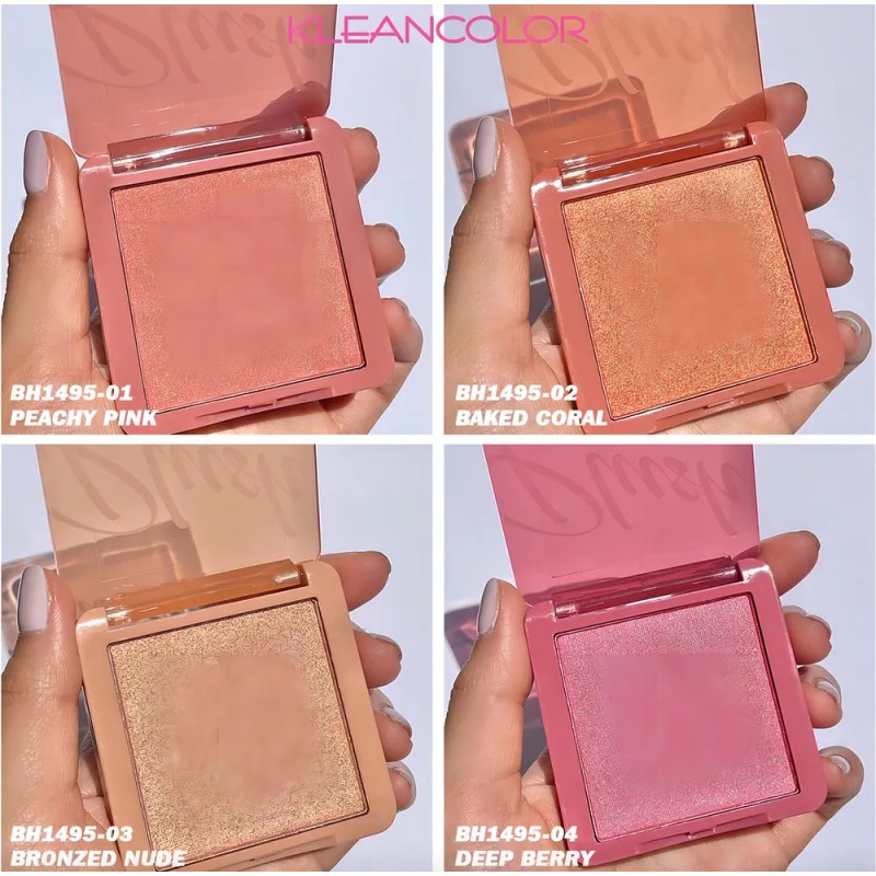 Kleancolor Plush Blush Tono del maquillaje Deep Berry-4