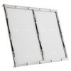 4x6 Double Silver Metal Picture Frame with Bamboo Design