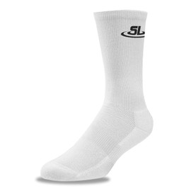 ScrapLife Wrestling | Premium Athletic Long Socks | 3-Pack | Designed Crew Sock for Wrestlers! (Medium, White)