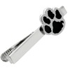 Silver Black Paw Dog Cat Tie Clip Tie Bar Tie