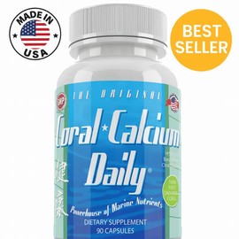 Coral Calcium Daily 1475mg 90 Capsules Original Marine Grade 72 Trace Minerals Bob Barefoot