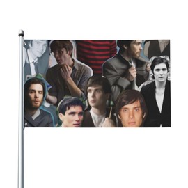 Cillian Murphy Flag Wall Decor Hangings Banner Flags For Outdoor Indoor Garden Dorm 3x5 Ft Black