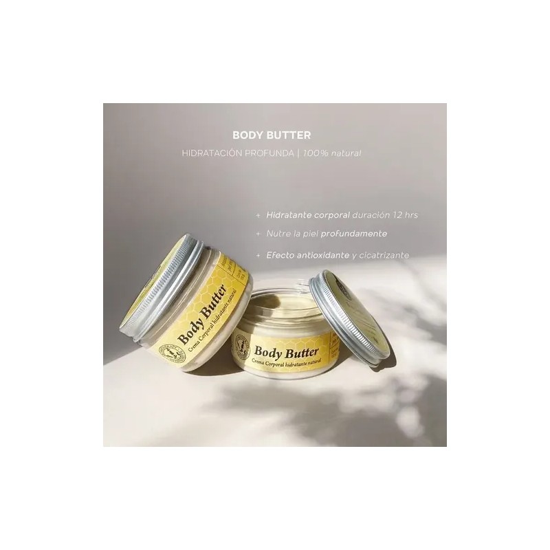 Body Butter Crema Corporal Ultra Hidratante Mirra Cera Abeja