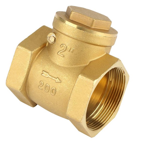 Backflow Prevention Valve DN50 Nominal Pressure 232PSI Swing Check Valve Check Valve Water Heater Brass One-Way Automatic Water Check Valve 2" Horizontal Check Valve DN50 Swing Check Valve BSP 2" Threaded Connection Check Valve Check Valve