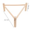 Chicken Perch Stable Triangular Wooden Chick Training Perch Toy Interactive